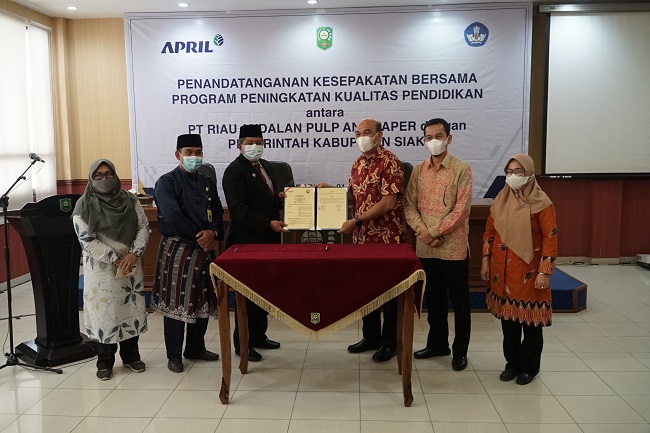 RAPP teken MoU program peningkatan kualitas pendidikan dasar dengan Pemkab Siak melalui Dikpora.